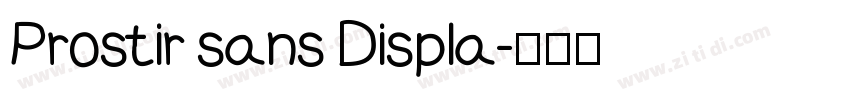 Prostir sans Displa字体转换
